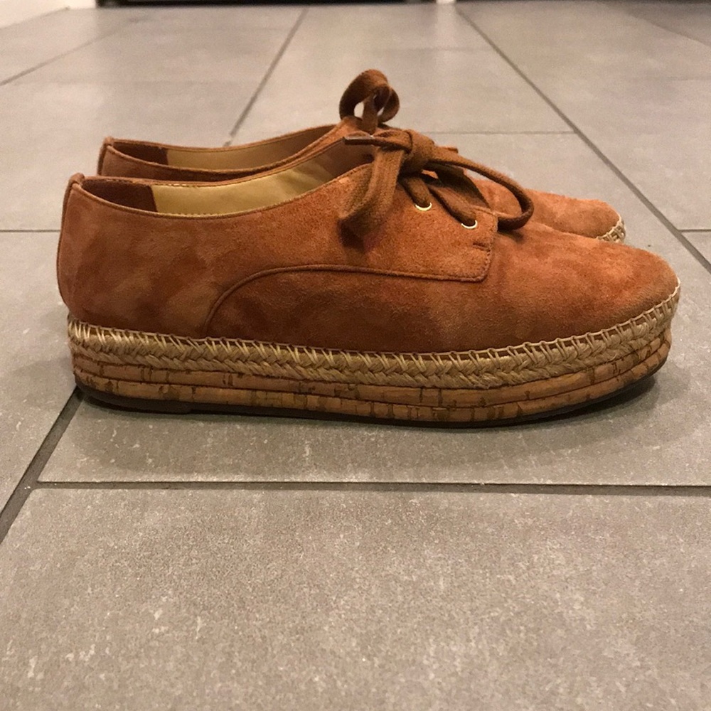 Schutz suede platform espadrilles sneakers